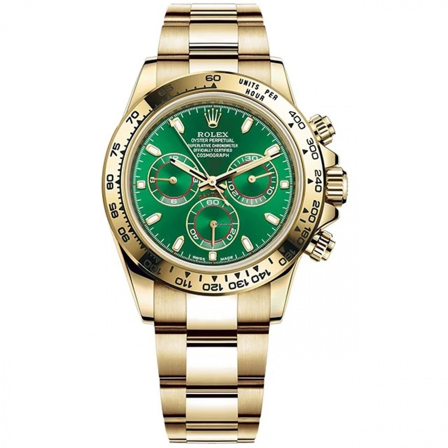 ROLEX Cosmograph Daytona 116508-0013 Gold Green 