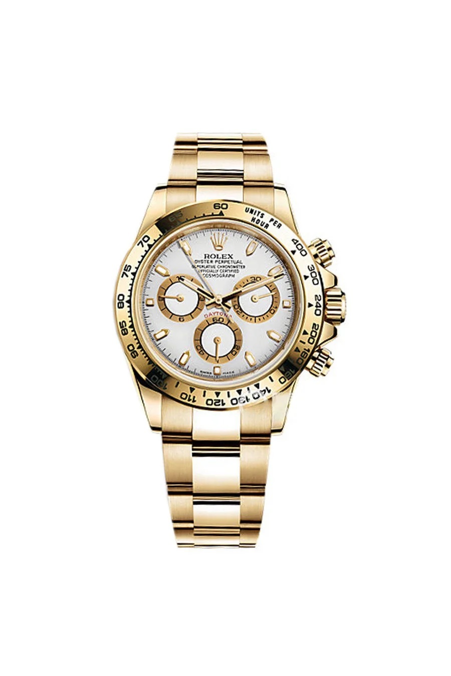 ROLEX Cosmograph Daytona 116508 Gold White